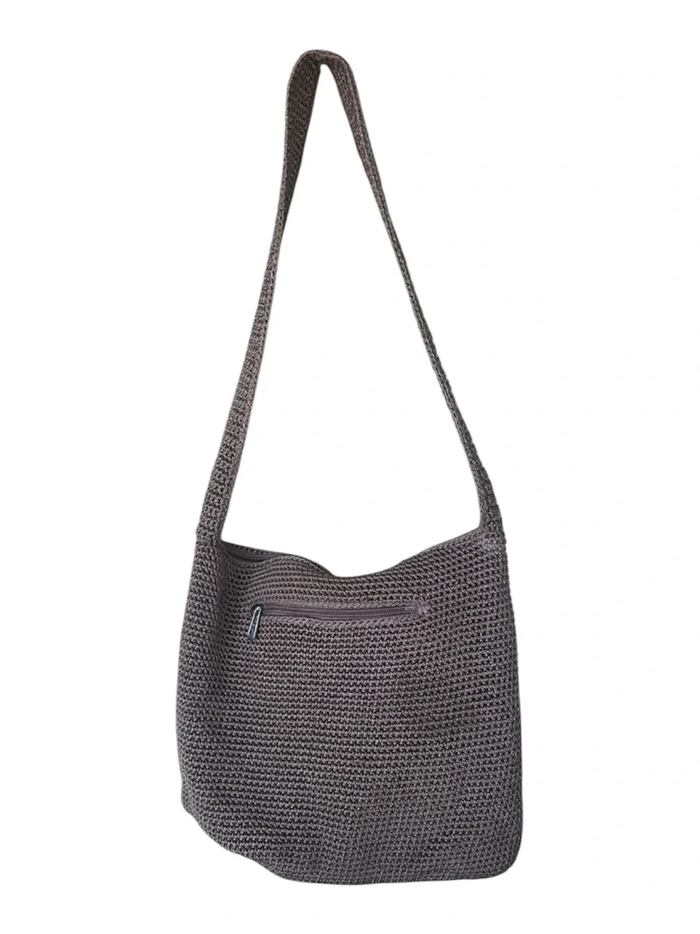The Sak Gray Crochet Shoulder Bag
